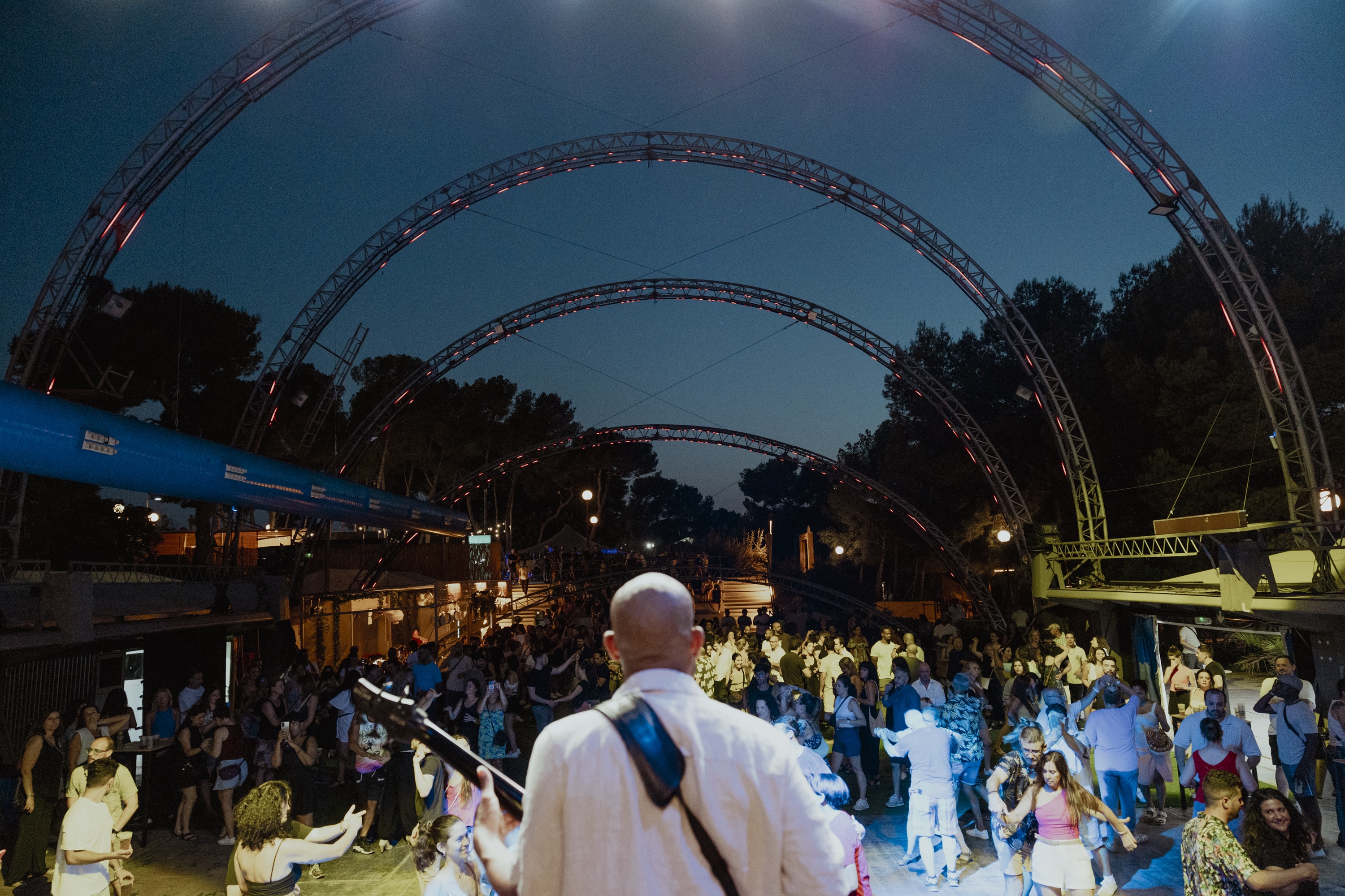 Musica en directo en el Poble Espanyol en Barcelona