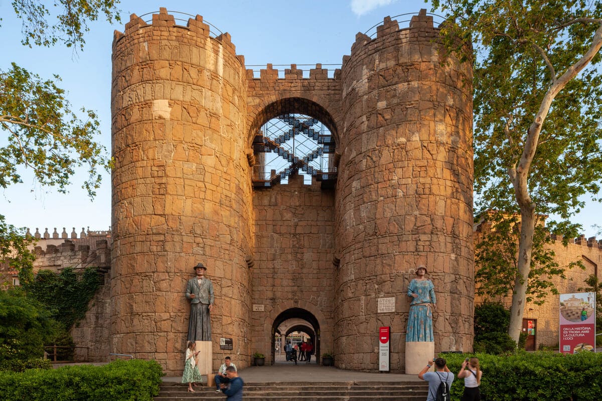 Barcelona Castle Poble Espanyol front entrance
