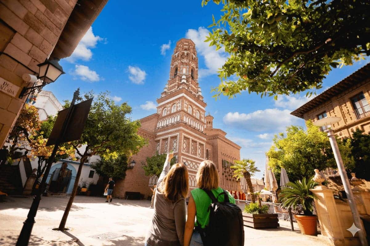 Discover Spain's Utebo tower at Poble Espanyol of Barcelona